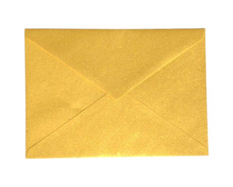 Boríték Curious metál LC/5 enyv. super gold "10" metál arany 25db/csg