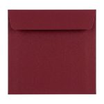   Boríték 160x160mm enyvezett Curious metál "89" vörös "Red lacqer" 120g 25db/csomag