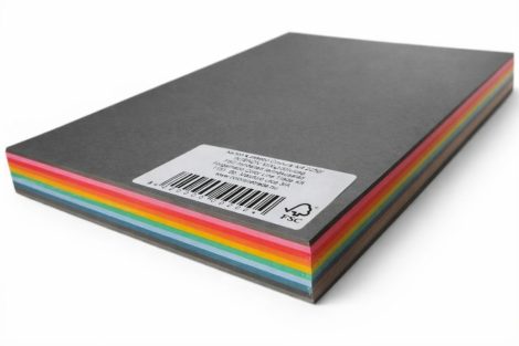 Karton Kaskad (LC) A/4 225gr INTENZÍV MIX 100ív/csg