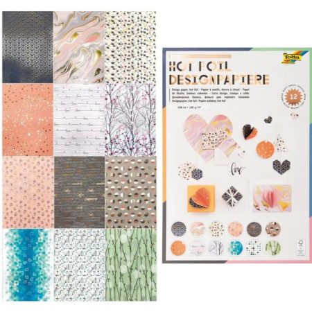 Mintás papírtömb HOTFOIL III 165 g/m², A4, 12 lap, 12 minta - Folia Mintás papírtömb HOTFOIL III 165 g/m², A4, 12 lap, 12 minta - Folia