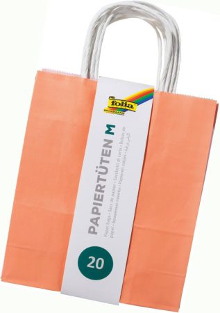 Papírtáska S TREND, 110 g/m², kraft, 20 db, 12×15×5,5 cm, vegyes színek - Folia Papírtáska S TREND, 110 g/m², kraft, 20 db, 12×15×5,5 cm, vegyes színek - Folia