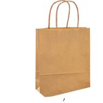   Papírtáska L, 125 g/m², kraft, 20 db, 24×31×12 cm, natúr - Folia