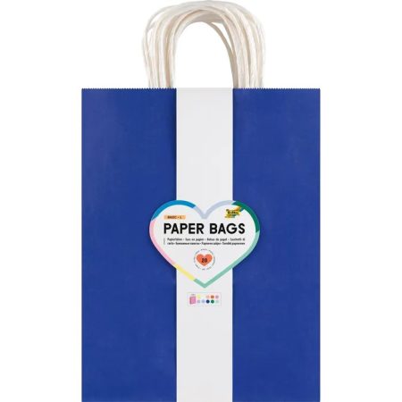 Papírtáska L BASIC, 110 g/m², kraft, 20 db, 24×31×12 cm, vegyes színek - Folia Papírtáska L BASIC, 110 g/m², kraft, 20 db, 24×31×12 cm, vegyes színek - Folia