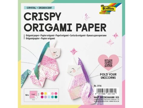 Irrizáló, textúrált papír, 75g, 14x14cm, 50 ív/csg, kristályos dombornyomás, vegyes színek - Folia Irrizáló, textúrált papír, 75g, 14x14cm, 50 ív/csg, kristályos dombornyomás, vegyes színek - Folia