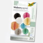   Méhsejtpapír "PASTEL", 33x40cm, 8 ív/csg, vegyes színek - Folia