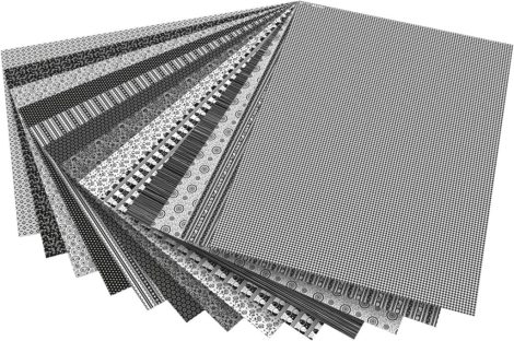Dekorkarton BLACK/WHITE 270g/m², 50x70cm 13 ív/csg, vegyes minták Dekorkarton BLACK/WHITE 270g/m², 50x70cm 13 ív/csg, vegyes minták