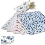   Dekorkarton karácsonyi - csillag mintás, 270g/m², 50x70cm 10 ív/csg, ezüst/kék