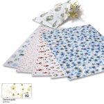   Dekorkarton karácsonyi - csillag mintás, 270g/m², 50x70cm 10 ív/csg, arany