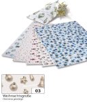   Dekorkarton karácsonyi díszes mintás, 270g/m², 50x70cm 10 ív/csg