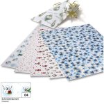   Dekorkarton karácsonyi - hóember mintás, 270g/m², 50x70cm 10 ív/csg