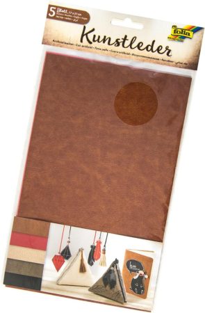 Műbőr lapok, 17×27 cm, 5 lap, 5 szín - Folia