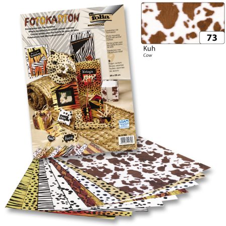 Fotókarton (tehén mintás) 300g, 50x70cm, 10 ív/csg - Folia Fotókarton (tehén mintás) 300g, 50x70cm, 10 ív/csg - Folia