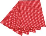   Fotókarton (pöttyös) 300g, 50x70cm, 10 ív/csg, fehér/piros - Folia