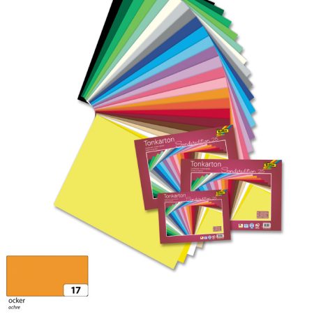 Színes fotókarton 220g, 50x70cm, 25 ív/csg, okker sárga - Folia Színes fotókarton 220g, 50x70cm, 25 ív/csg, okker sárga - Folia