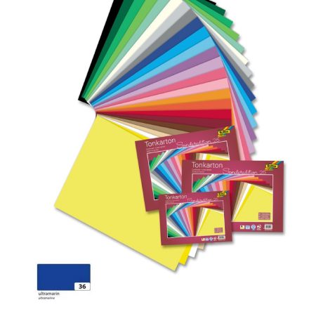 Színes fotókarton 220g, 50x70cm, 25 ív/csg, ultramarin - Folia Színes fotókarton 220g, 50x70cm, 25 ív/csg, ultramarin - Folia