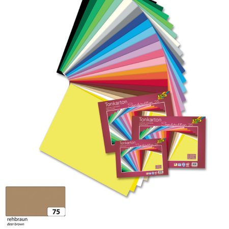 Színes fotókarton 220g, 50x70cm, 25 ív/csg, őzbarna - Folia Színes fotókarton 220g, 50x70cm, 25 ív/csg, őzbarna - Folia
