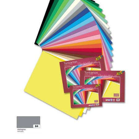 Színes fotókarton 220g, 50x70cm, 25 ív/csg, kőszürke - Folia Színes fotókarton 220g, 50x70cm, 25 ív/csg, kőszürke - Folia