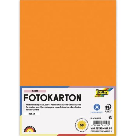 Fotókarton 300g/m² A/4 50 ív/csg, okkersárga