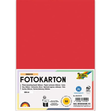 Fotókarton 300g/m² A/4 50 ív/csg, hibiszkusz Fotókarton 300g/m² A/4 50 ív/csg, hibiszkusz
