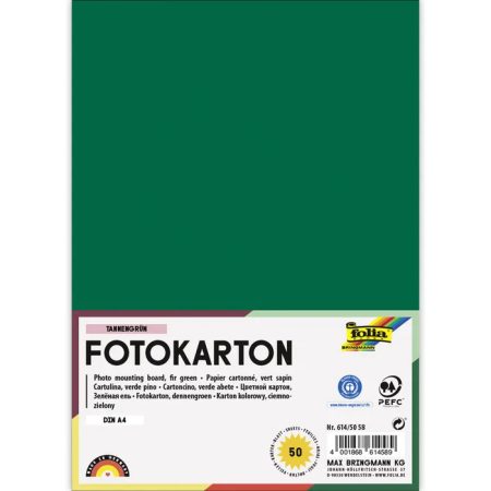 Fotókarton 300g/m² A/4 50 ív/csg, fenyőzöld