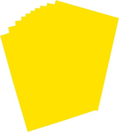Poszter karton, 380g, 48x68cm, 10 ív/csg, citromsárga - Folia