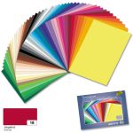   Dekorációs karton 130g, 50x70cm, 25 ív/csg, téglavörös - Folia