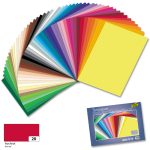   Dekorációs karton 130g, 50x70cm, 25 ív/csg, tűzpiros - Folia