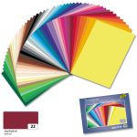   Dekorációs karton 130g, 50x70cm, 25 ív/csg, sötétvörös - Folia