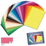   Dekorációs karton 130g, 50x70cm, 25 ív/csg, órózsaszín - Folia