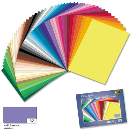Dekorációs karton 130g, 50x70cm, 25 ív/csg, ibolyakék - Folia