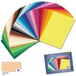   Dekorációs karton 130g, 50x70cm, 25 ív/csg, sárgabarack - Folia