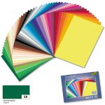   Dekorációs karton 130g, 50x70cm, 25 ív/csg, fenyőzöld - Folia