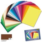   Dekorációs karton 130g, 50x70cm, 25 ív/csg, csokoládébarna - Folia
