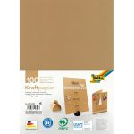   Kraft papír natúr színű "98", 120g, A/4, 100 ív/csg - Folia