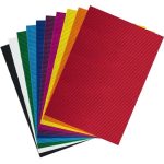 Hullámkarton, 35x50cm, 10 ív/csg, vegyes színek - Folia