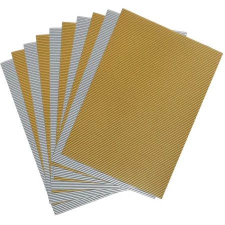 Hullámkarton, 35x50cm, 10 ív/csg, arany és ezüst vegyesen - Folia Hullámkarton, 35x50cm, 10 ív/csg, arany és ezüst vegyesen - Folia