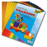   Kézműves hullámpapír szivárvány színű, 35x50cm, 10 ív/csg, vegyes - Folia