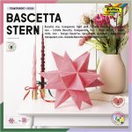   Transzparens Bascetta-csillag, 115g, 20x20cm, 32 ív/csg, rózsaszín - Folia