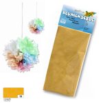   Selyempapír, 20g, 50x70cm, 5 ív/csg/csomag, kukoricasárga - Folia