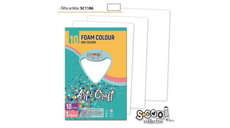 Dekorgumi A/4, 10 ív/csomag - fehér SC1186