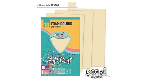 Dekorgumi A/4, 10 ív/csomag - bézs SC1188