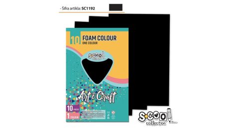 Dekorgumi A/4, 10 ív/csomag - fekete SC1192