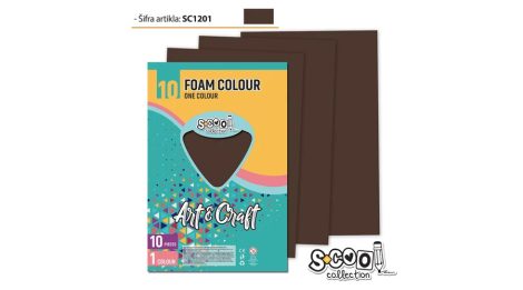 Dekorgumi A/4, 10 ív/csomag - sötétbarna SC1201