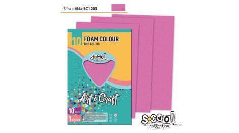 Dekorgumi A/4, 10 ív/csomag - rózsaszín SC1203